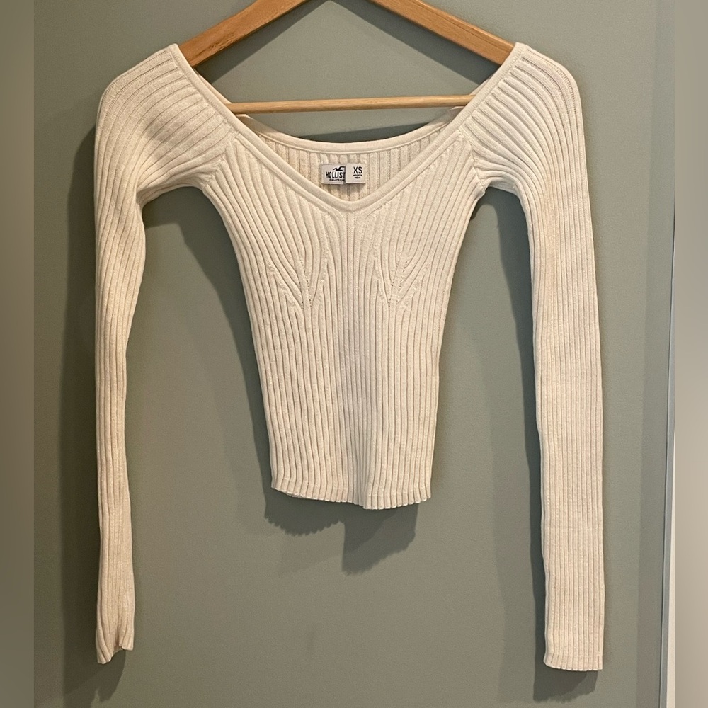 Hollister Ribbed Fitted‎ Top-Size XS